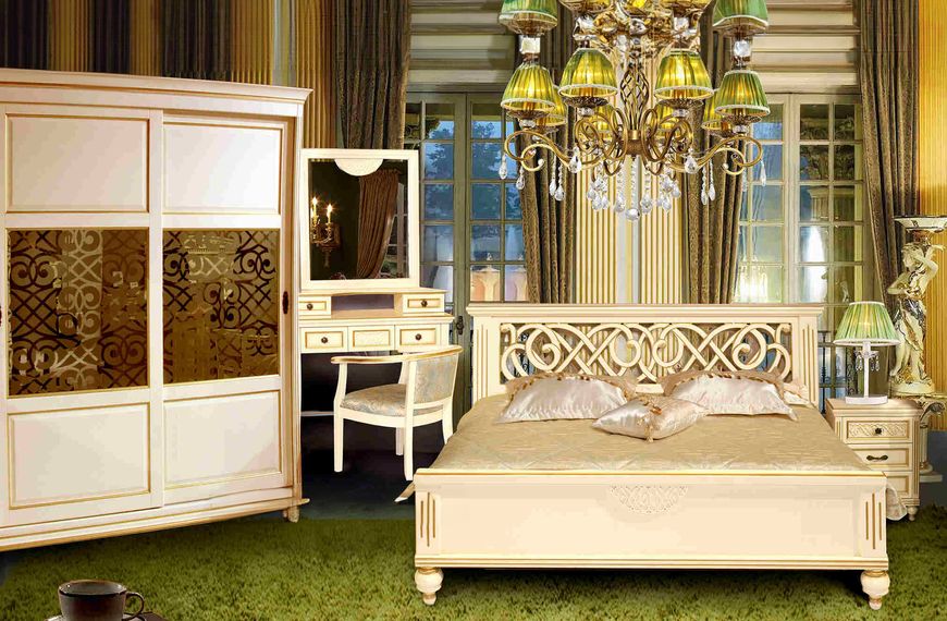 Спальня "Florencia" біла з натурального дерева 1080 фото